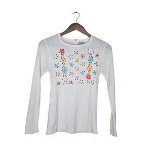 Vintage Cream Floral Top